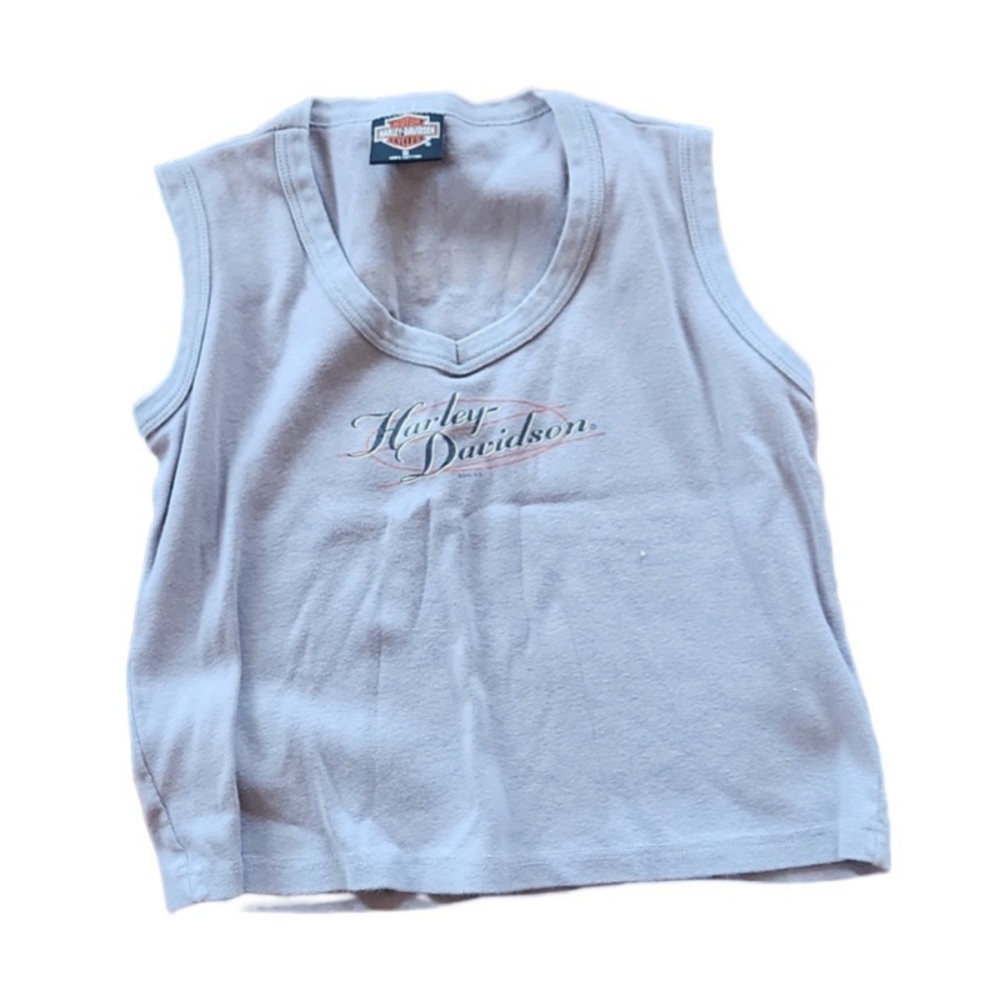 Vintage Harley Davidson crop top